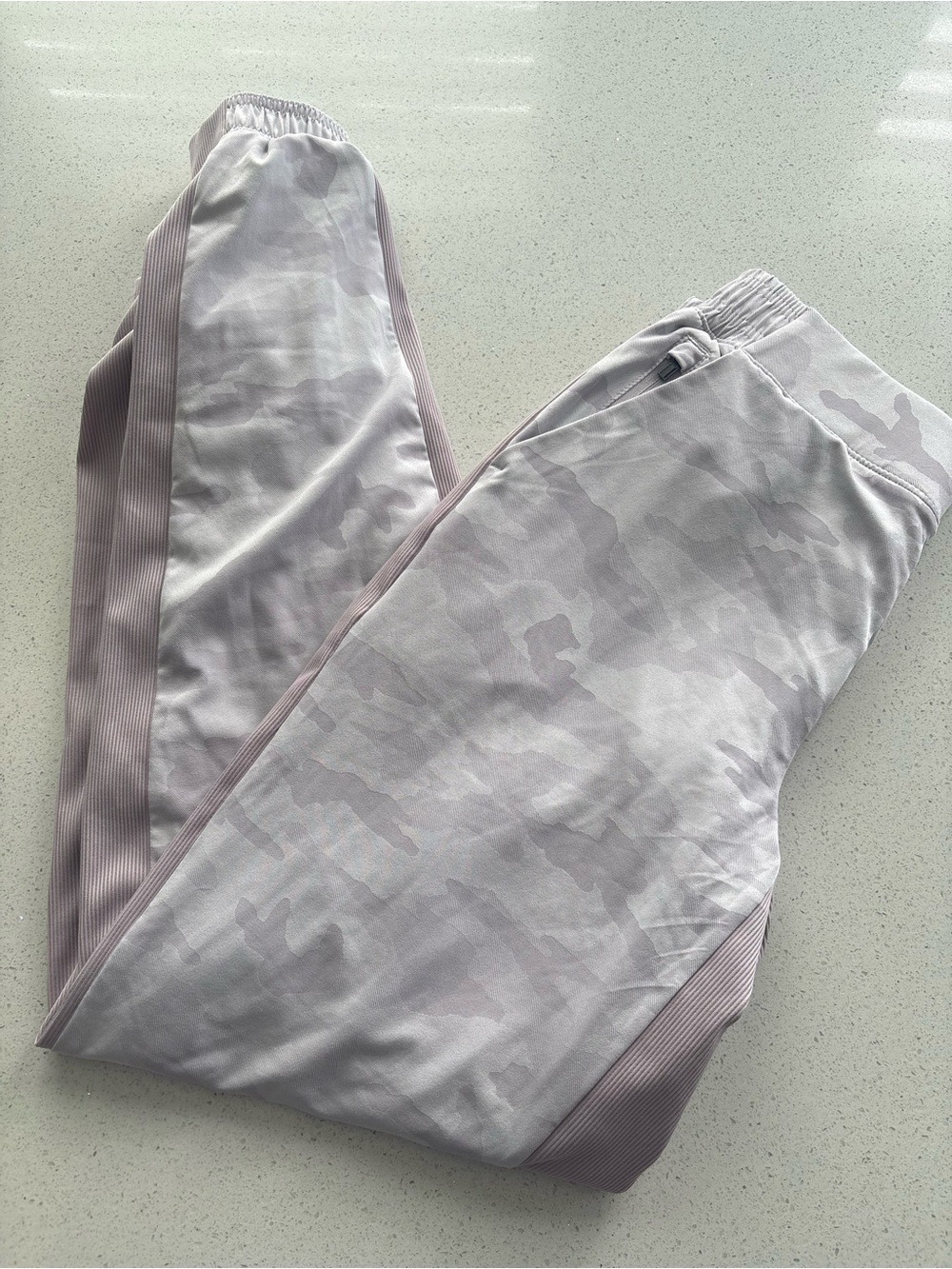 Athleta Light Lavender Camo jogger sweatpants